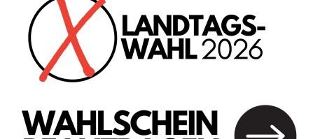 Hier gelangen Sie zum Wahlscheinantrag Hier gelagen Sie zum Wahlscheinantrag