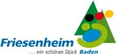 Logo der Stadt Friesenheim mit Schriftzug ...ein schönes Stück Baden